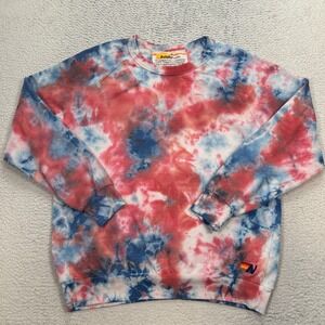 Aviator Nation Tie Dye Sweater Women's Size Large Light Weight Crewneck